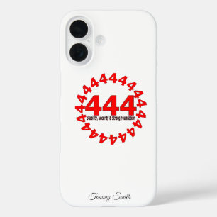Coque Pour iPhone 16 Angel Numéro 444 - Stabilité, sécurité et force
