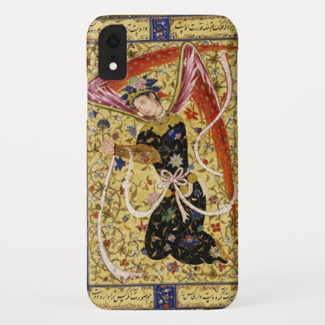 COQUES Case-Mate iPhone ANGEL ORIENTAL AUX FLEURS ET BLANC (Dos)