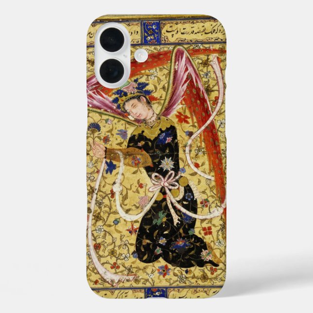 COQUES Case-Mate iPhone ANGEL ORIENTAL AUX FLEURS ET BLANC (Verso)