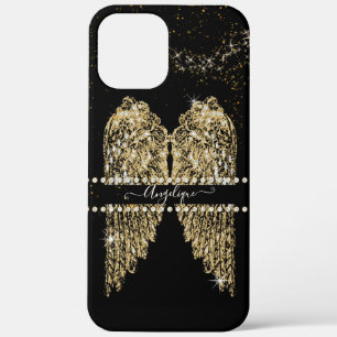 Case-Mate iPhone Case Angel Wings Gold Diamond Jewel Girly Chic 