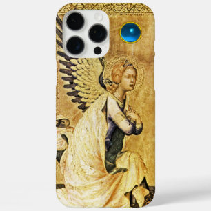 iPhone 16 Pro Max Case ANGÉLE ANNONCIÉ EN OR ET BLEU, Parchemin