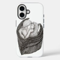 Angels Kissing, noir et blanc Design