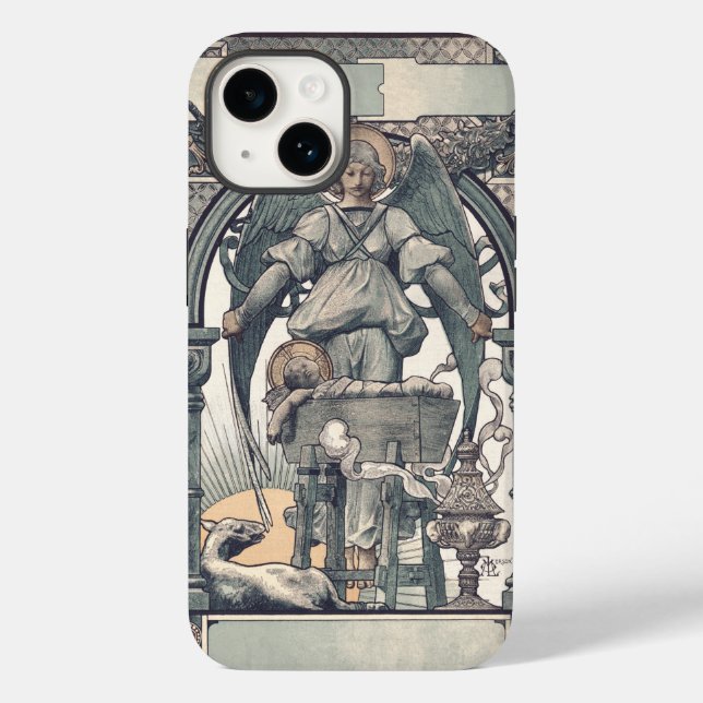 Coques Case-Mate iPhone Anges gardiens avec l'enfant Jésus (Verso)