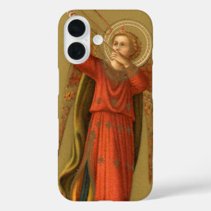 Coques iPhone 16 Anges musiciens de Noël, Renaissance Vintage