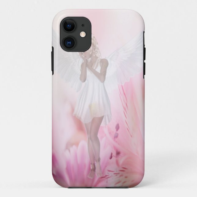 Coques Case-Mate iPhone Angle de fleurs roses (Dos)
