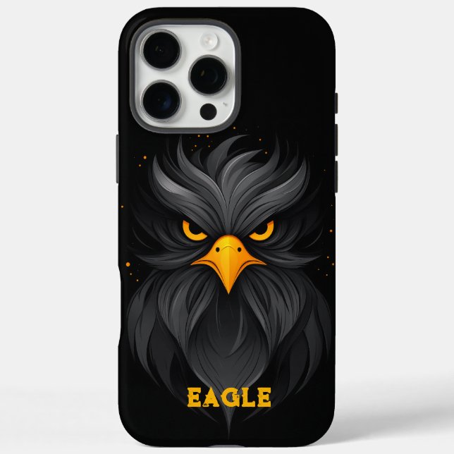 Coques Case-Mate iPhone Angry Eagle Black (Verso)