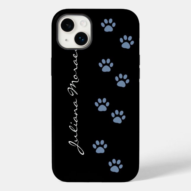Coques Case-Mate iPhone animal de compagnie chiens chat pawprints personna (Verso)