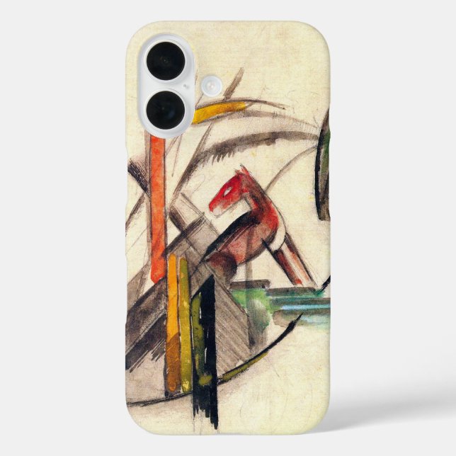 Coques Case-Mate iPhone Animal de Franz Marc, Art de l'expressionnisme Vin (Verso)
