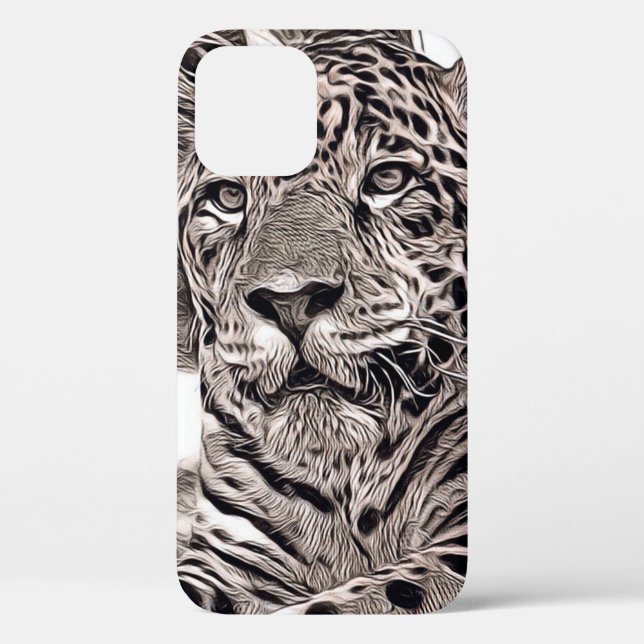 Coques Case-Mate iPhone Animal de style rustique - Jaguar (Verso)