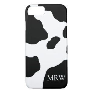 Coque iPhone 7 Animal mignon d'impression de vache à amusement