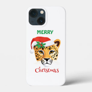 Case-Mate iPhone Case Animaux amusants Safari Cheetah léopard Père Noël 