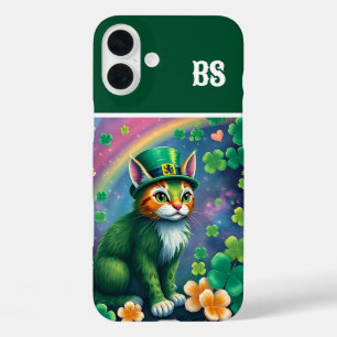 Coques iPhone 16 Plus Animaux chanceux déguisés - Saint Patrick’s Day Fu