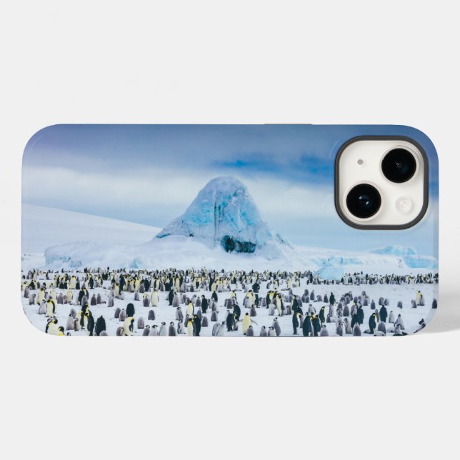 Coques Case-Mate iPhone Animaux de bébés cutest | Colonie de l'empereur Pe (Verso (horizontal))