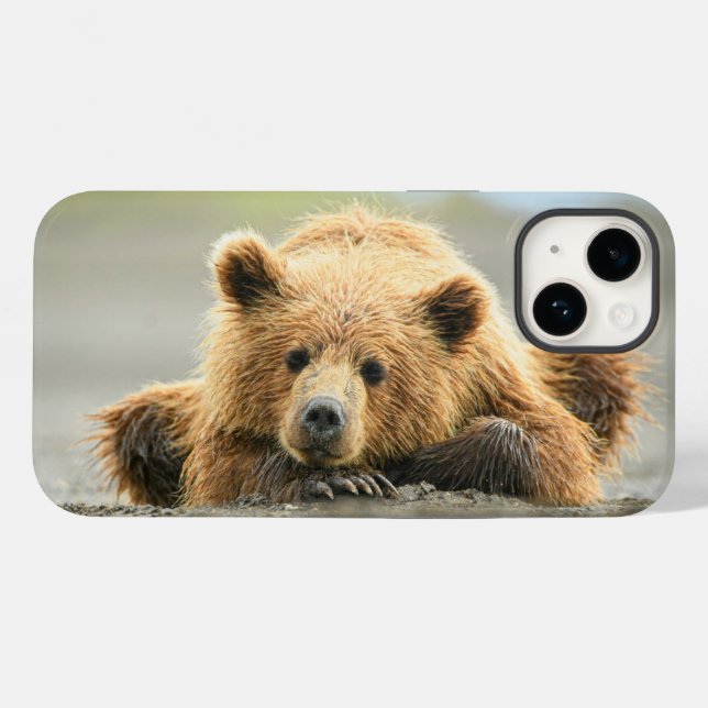 Coques Case-Mate iPhone Animaux de bébés cutest | Cub d'ours Brown côtier (Verso (horizontal))