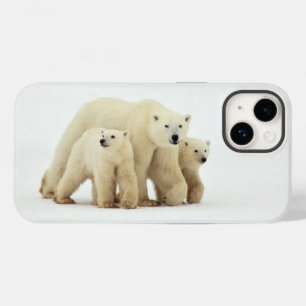 Coque Pour iPhone 14 Animaux de bébés cutest   Famille d'ours polaires