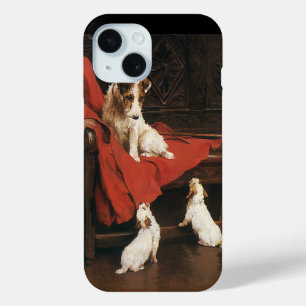 Coque Pour iPhone 15 Animaux de compagnie vintage, chiens Jack Russel T