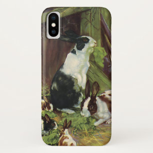 Coques Pour iPhone Animaux de ferme vintage, lapins domestiques jouan