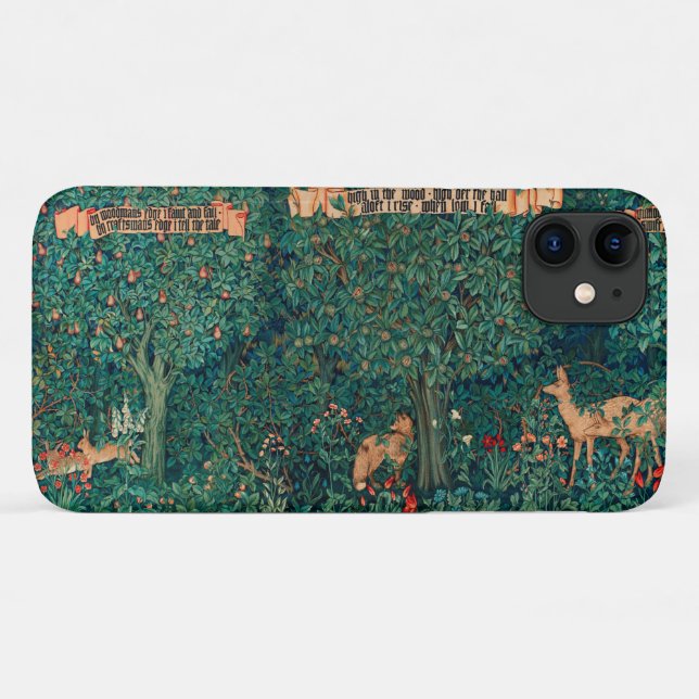 Coques Case-Mate iPhone Animaux forestiers, Renard verdoyant, Doe, Hares,  (Dos (Horizontal))