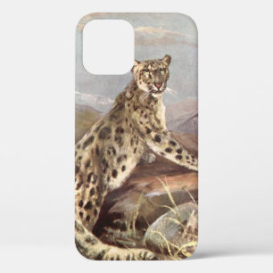 Coques Pour iPhone Animaux Sauvages Vintage, Léopard des Neiges par C