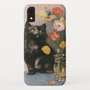 Etui iPhone Case-Mate Animaux vintages, Cute Kitten victorien et Fleurs