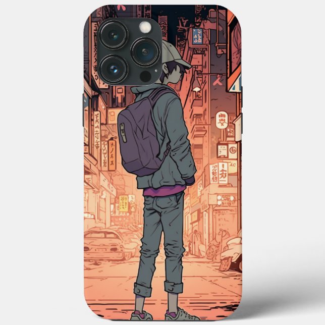 Coques Case-Mate iPhone Anime Boy Art (Verso)