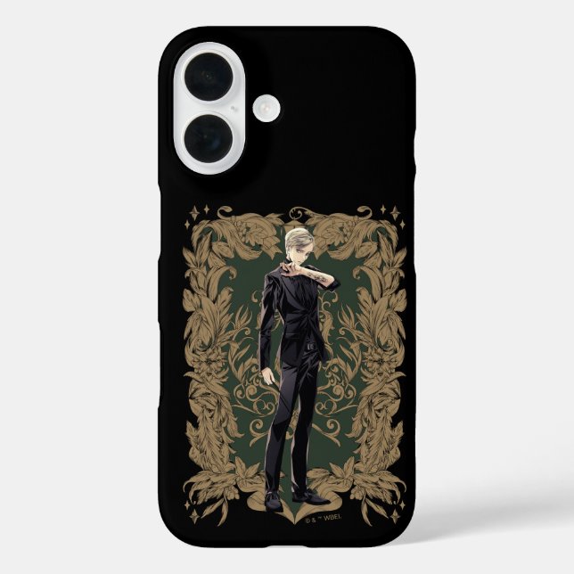 Coques Case-Mate iPhone Anime Draco Malfoy Cadre Orné (Verso)