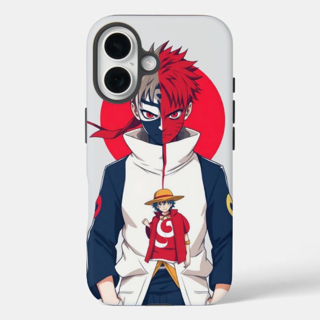 Coques Case-Mate iPhone Anime Fusion iPhone Case – Luffy One Piece & Pain  (Verso)