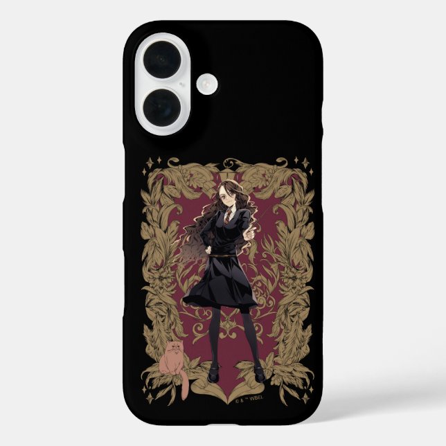 Coques Case-Mate iPhone Anime Hermione Granger Cadre Orné (Verso)