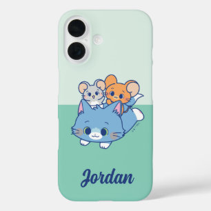 Coque Pour iPhone 16 Anime Tom, Jerry et Tuffy