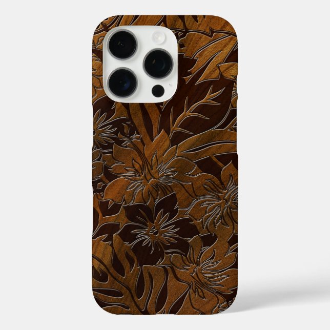 Coques Case-Mate iPhone Anini Beach Faux Wood Hawaiian Elm (Verso)