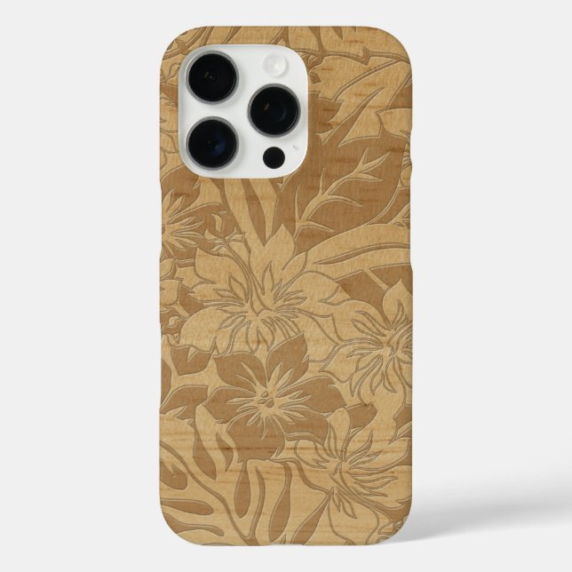 Coques Case-Mate iPhone Anini Beach Faux Wood Hawaiian Maple (Verso)