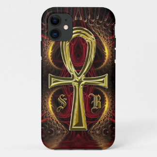 Etui iPhone Case-Mate Ankh Gold Goddess Nom personnalisé Gold Ankh