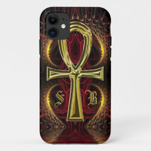 Etui iPhone Case-Mate Ankh Gold Goddess Nom personnalisé Initiales
