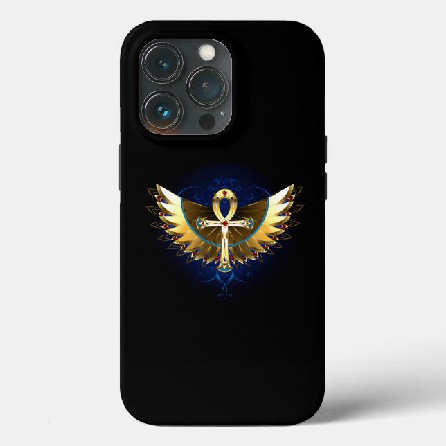 Coques Case-Mate iPhone Ankh or avec ailes (Verso)