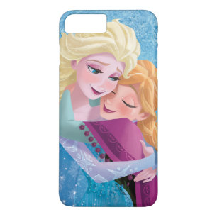 Coque iPhone 8 Plus/7 Plus Anna et Elsa  Accrochement