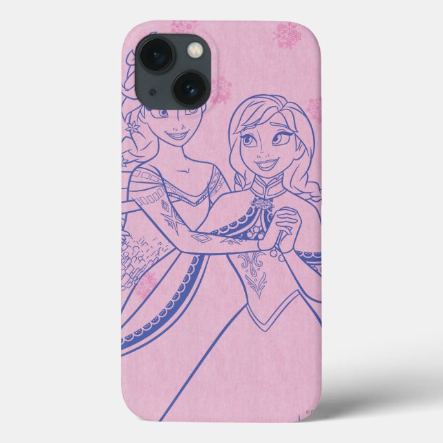 Coques Case-Mate iPhone Anna et Elsa | J'aime ma soeur (Verso)