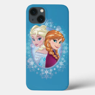 iPhone 13 Coque Anna et Elsa Magie hivernale