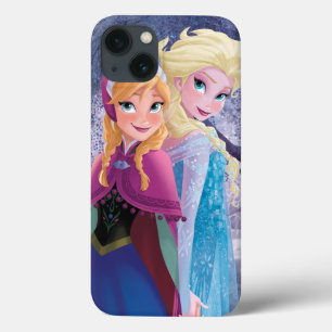 Etui iPhone 13 Anna et Elsa Mains de retenue
