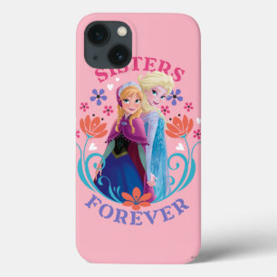 Coques Pour iPhone Anna et Elsa   Soeurs aux fleurs