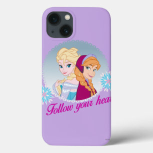 iPhone 13 Coque Anna et Elsa Suivez votre coeur