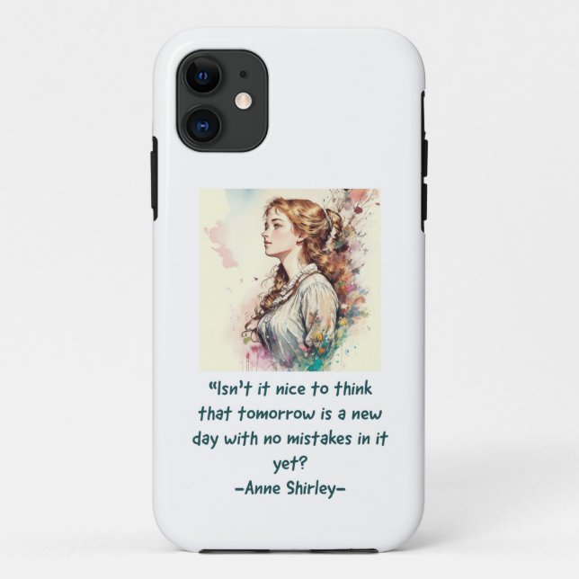 Coques Case-Mate iPhone Anne de Green Gables en aquarelle (Dos)