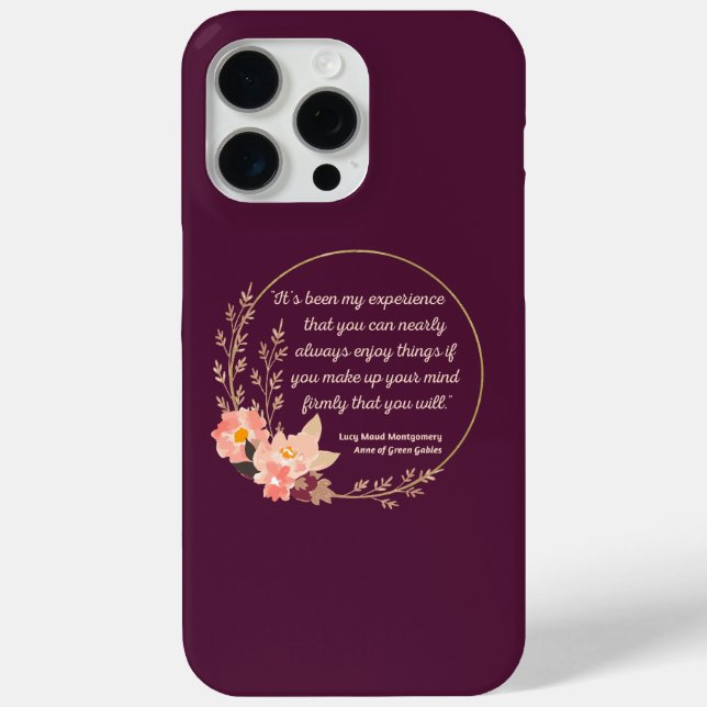 Coques Case-Mate iPhone Anne Of Green Gables Citation I - Style mignon (Verso)