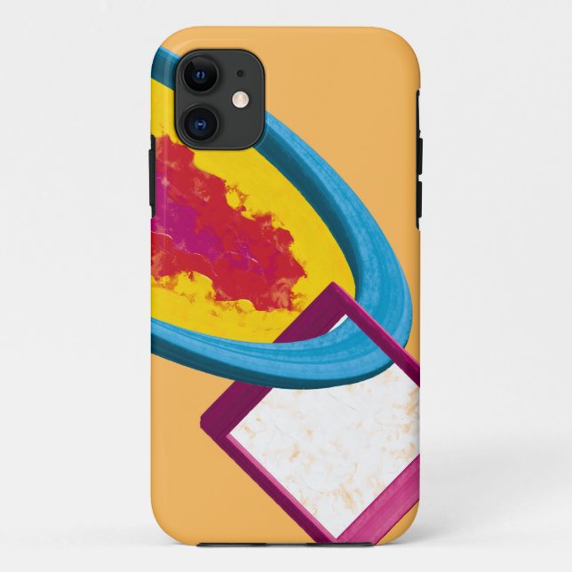 Coques Case-Mate iPhone Anneau et Carré Abstrait - Moderne (Dos)