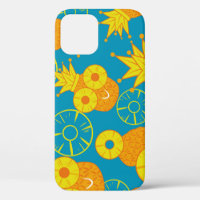 Anneaux d'ananas : Caricature de Doodle Vintage.