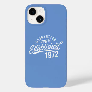 Coque Pour iPhone 14 Année 1972 mots drôles hommes femmes