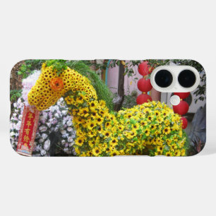 Coque Pour iPhone 16 Année du cheval   春 節 馬 ... Topiary chinois