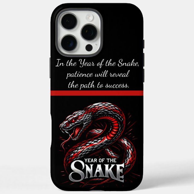 Coques Case-Mate iPhone Année du serpent : Nouvel an chinois! 2025 (Verso)