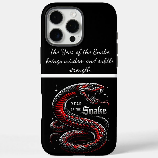 Coques Case-Mate iPhone Année du serpent : nouvelle année chinoise 2025 (Verso)