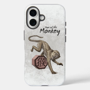 Coque Pour iPhone 16 Année du singe Zodiaque chinois