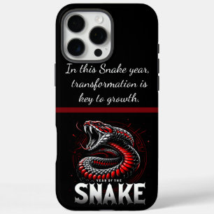 Coques iPhone 16 Pro Max Année joyeuse de la célébration du serpent